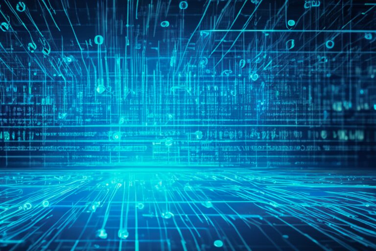 Decorative digital background representing tech